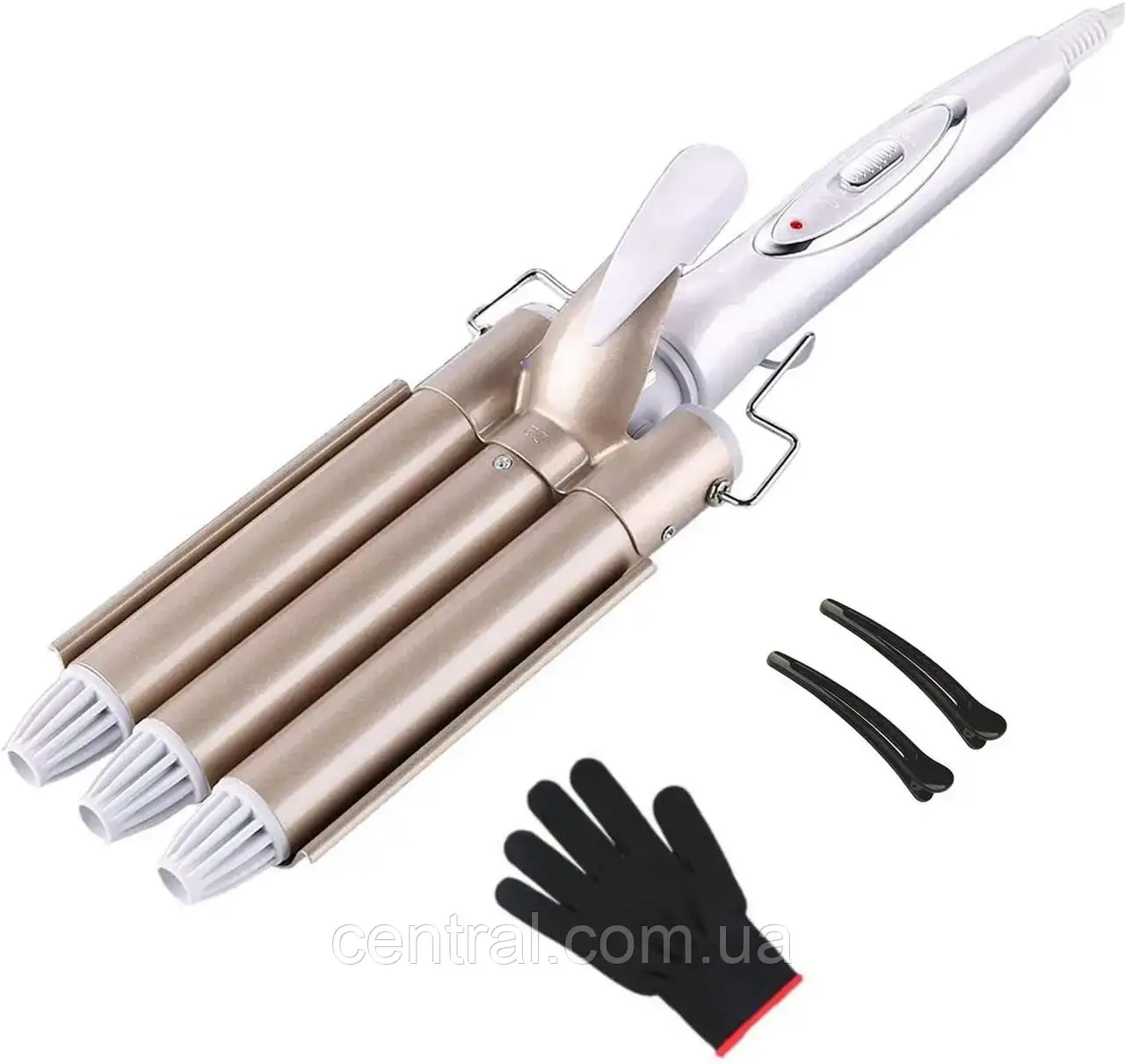 Потрійна плойка для завивання волося top4ever jd-016, фото 1