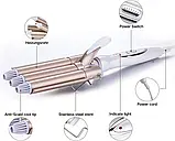 Потрійна плойка для завивання волося top4ever jd-016, фото 2