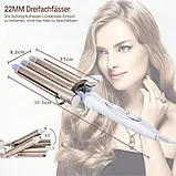 Потрійна плойка для завивання волося top4ever jd-016, фото 4