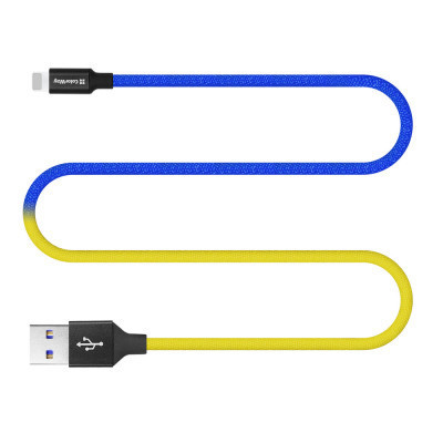 Дата кабель USB 2.0 AM to Lightning 1.0m National ColorWay (CW-CBUL052-BLY), фото 1