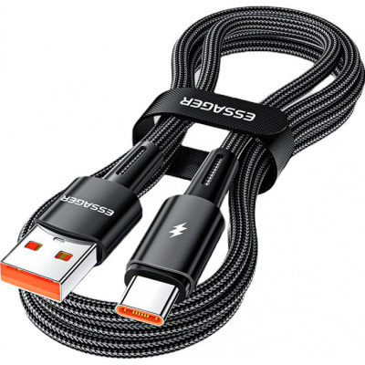 Дата кабель USB 2.0 AM to USB-C 2.0m 120W black Essager (EXC120-CGA01-P), фото 1