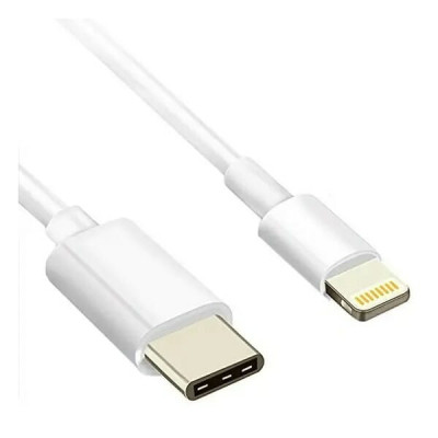 Дата кабель USB-C to Lightning 0.8m GOLD plated Atcom (A15277), фото 1