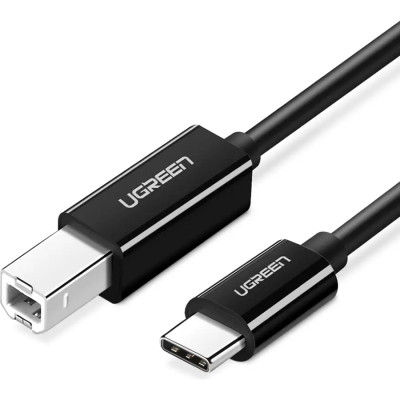 Кабель для принтера USB-C 2.0 to BM 2.0m US241 black Ugreen (50446), фото 1