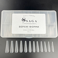 SAGA professional Верхні форми для нарощування BALLERINA, 240 шт