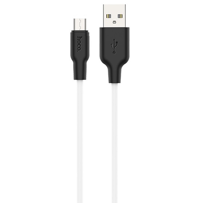 Дата кабель Hoco X21 Plus Silicone MicroUSB Cable (1m), фото 1
