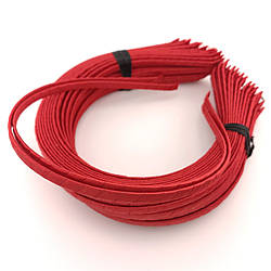 Уцінка!!! Основа для обідка з атласною стрічкою 5 мм 1 шт. Червоний