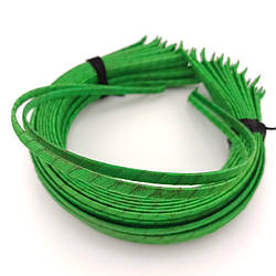 Уцінка!!! Основа для обідка з атласною стрічкою 5 мм 1 шт. Зелений