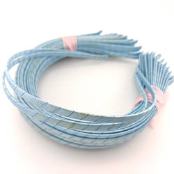 Уцінка!!! Основа для обідка з атласною стрічкою 5 мм 1 шт. Блакитний