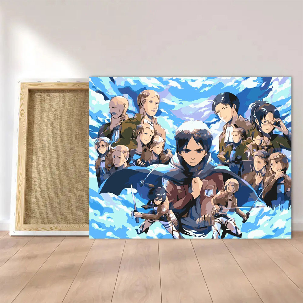 Картини за номерами 40*50 "Аніме. Атака на титанів" NoLW3199, Оригамі, фото 1
