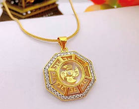 Позолочений підвісок Вітряний млин Багуа для позитиву, удачі та Денег