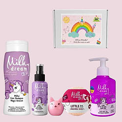 Набір для догляду за тілом та волоссям для дівчаток від 3 років Чарівна Єдиноріжка  у подарунковій коробці