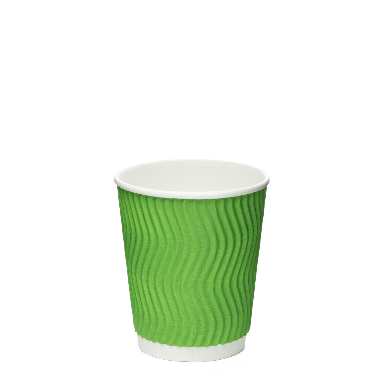 Стакан Гофрований "ТС" (Ripple) 175мл – Зелений (20шт.), 45уп./ящ. (кр-70)