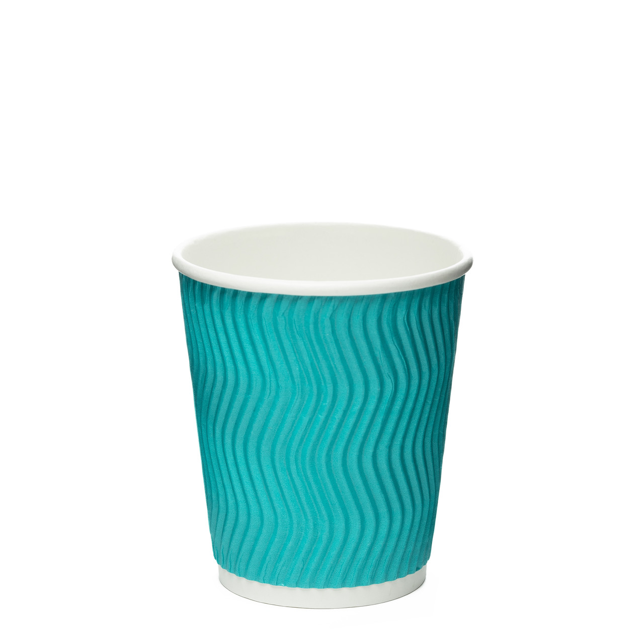 Стакан Гофрований "ТС" (Ripple) 270мл – Бірюзовий (20шт.), 30уп./ящ. (кр-80)