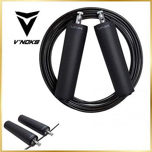 Скакалка VNK Soft Black для фітнесу кардіо тренувань боксу та розвитку витривалості