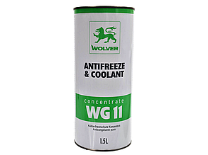 Антифриз концентрат WOLVER Antifreeze & Coolant WG11 (1.5 л) Зелений