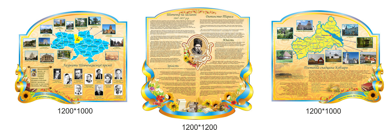 Композиція стендів " Тарас Григорович Шевченко", фото 1