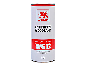 Антифриз концентрат WOLVER Antifreeze & Coolant WG12 (1.5 л) Червоний