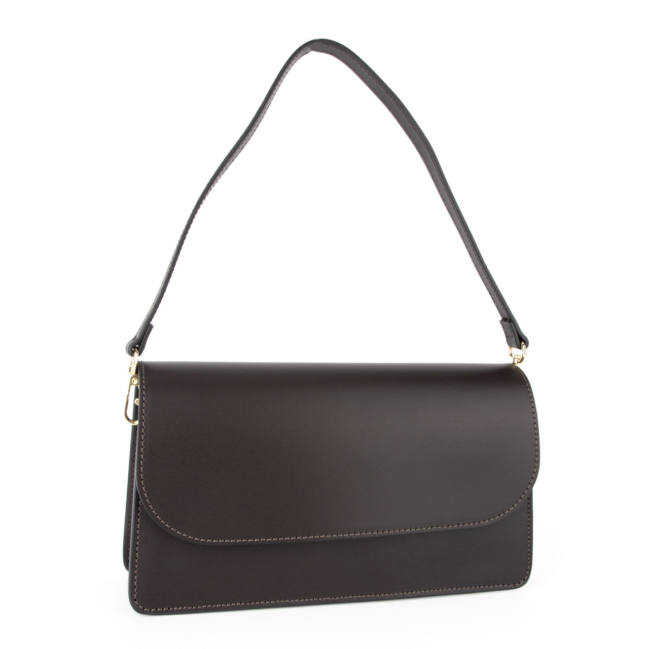 Сумка жіноча шкіряна кросбоді Virginia Conti 04175 шоколадна