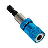 Тримач для біт магнітний 1/4"х60 мм з обмежувачем Vitals, фото 3