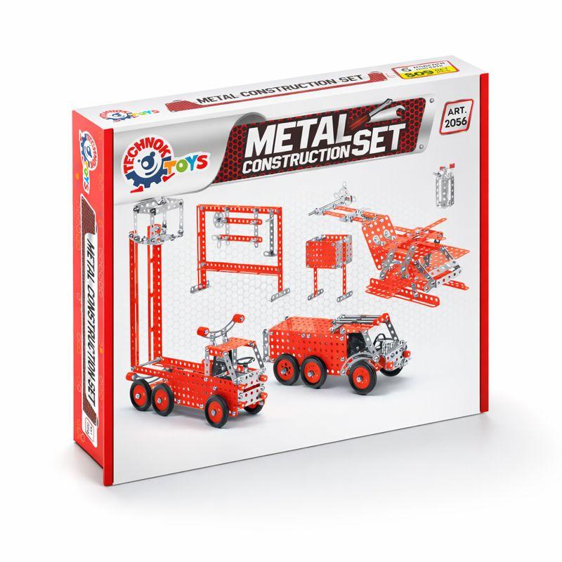 Металевий конструктор для дітей пожежна машина конструктор 6 моделей розвиваюча іграшка, фото 1