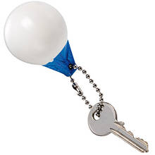 Брелок не тонучий сферичний кран білий / синій ПВХ Osculati розмір 80 x 28 мм
