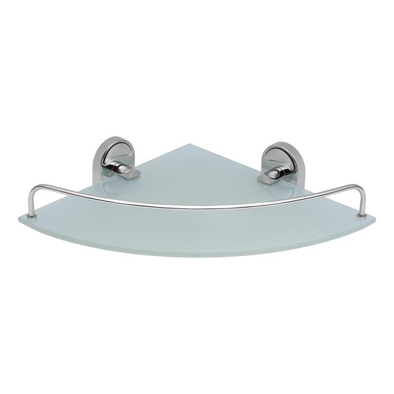 Полиця кутова Lidz Oreo 1001 скляна LDORE1001CRM22180 Chrome, фото 1