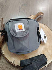 Сумка через плече Месенджер Барсетка сірий, фото 2