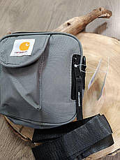 Сумка через плече Месенджер Барсетка сірий, фото 5