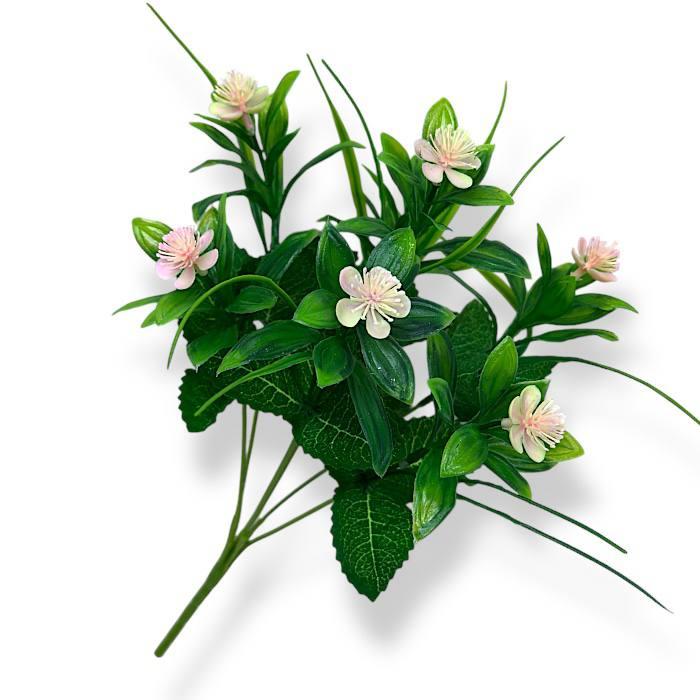 Штучні квіти букет жасмин 7-ка пластиковий, 35см, фото 1