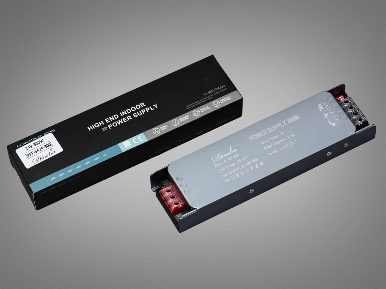 Блок живлення з плавним включенням та зміною яскравості, 24v, 300Вт, 12.5А PPF-S4-24V-300W