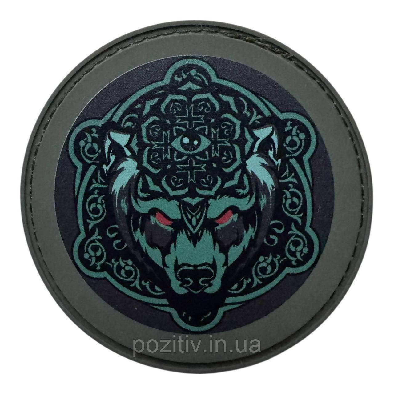 Шеврон ведмідь пвх, фото 1