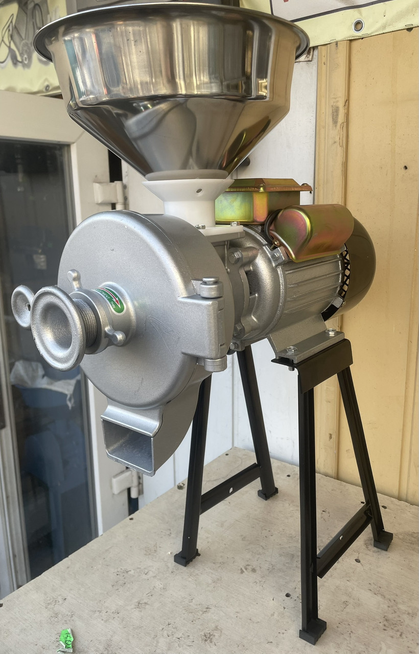 Дробарка млина універсальна зі змінними жорнами ( камінь + сталь) Vektor GM-002 макітри, фото 1