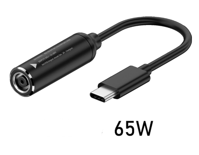 DC-перехідник DC на Type-c DC 7.4x5.0 pin Dell HP до 65W перетворювач 5 В/9 В/20 В новий, фото 1