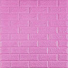 3D панель самоклеюча 700х770х3мм цегла Пурпурна (014-3) SW-00000863