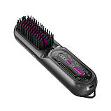 Гребінець для випрямлення волосся HOCO HP45 Heating straight hair comb Gray, фото 6