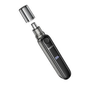 Тример для носа HOCO HP33 electric nose hair trimmer with display Metal gray