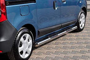 Бічні труби (2 шт., Нерж.) для Dacia Dokker 2013-2022 рр