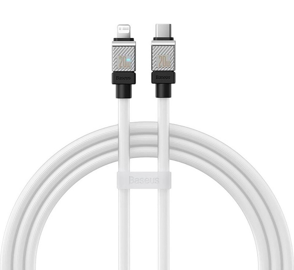Кабель Baseus CoolPlay Series Fast Charging Cable Type-C to iP 20W 2m White, фото 1