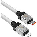 Кабель Baseus CoolPlay Series Fast Charging Cable Type-C to iP 20W 2m White, фото 4