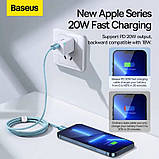 Кабель Baseus Gem Fast-Charging Data Cable USB-C to iP 20W 1m Galaxy Blue, фото 10