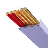 Кабель Baseus Bright Mirror 2 Series Retractable 3-in-1 Fast Charging Data Cable USB to M+L+C 66W 1.1m Purple, фото 7