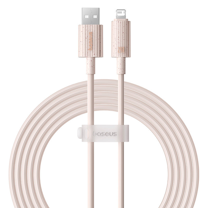 Кабель Baseus Habitat Series Fast Charging Cable Type-C to iP 20W 2m Wheat Pink, фото 1