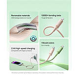 Кабель Baseus Habitat Series Fast Charging Cable Type-C to iP 20W 2m Wheat Pink, фото 7