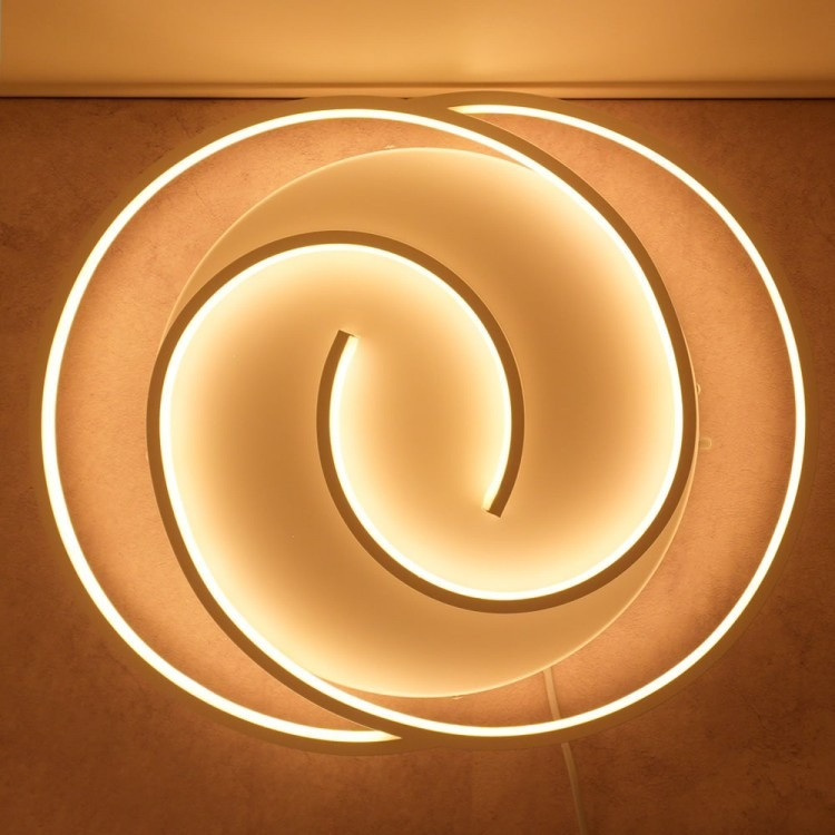 Овальний світильник led 75Вт 3000-6000К з димером, нічник, пульт керування