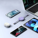 Кабель Baseus Free2Draw Mini Retractable Charging Cable Type-C to Type-C 100W 1m Nebula Purple, фото 7