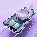 Кабель Baseus Free2Draw Mini Retractable Charging Cable Type-C to Type-C 100W 1m Nebula Purple, фото 10