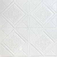 Самоклеюча декоративна 3D панель Loft Expert біла марка 700x770x3 мм