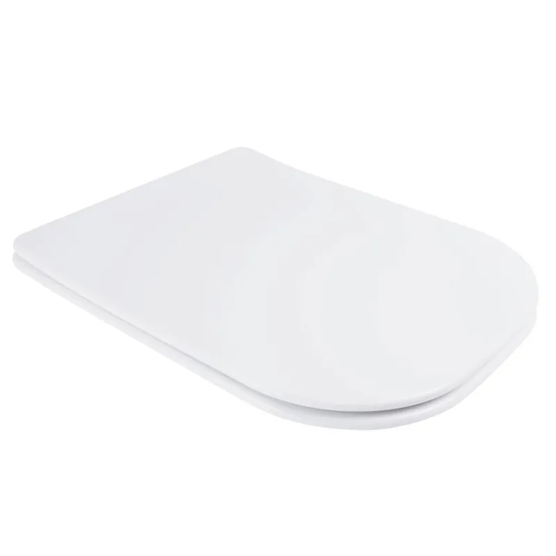 Сидіння-кришка для унітазу Mixxus SEAT COVER QUADRO-2003 з мікроліфтом 430х338х35mm (MI6689), фото 1