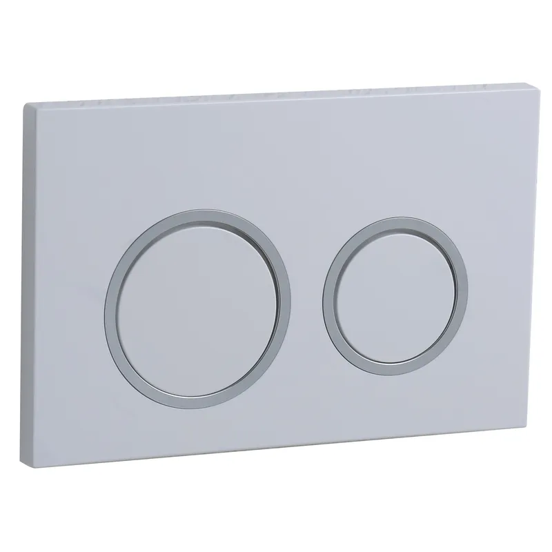 Панель змиву Koer KT-0605-03 220x140x12mm пластикова кнопка кругла (KR5316), фото 1