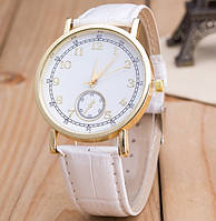 Часы Женева Geneva Питон белый ремешок 023-01